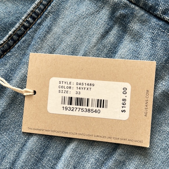 NWT AG Adriano Goldschmied Hailey Boyfriend Shorts 33 in 14 Years Foxtail - Picture 11 of 11